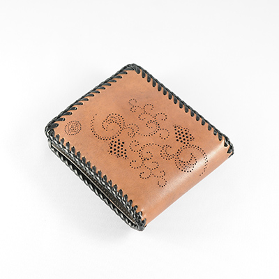 友禅彫刻財布/二つ折